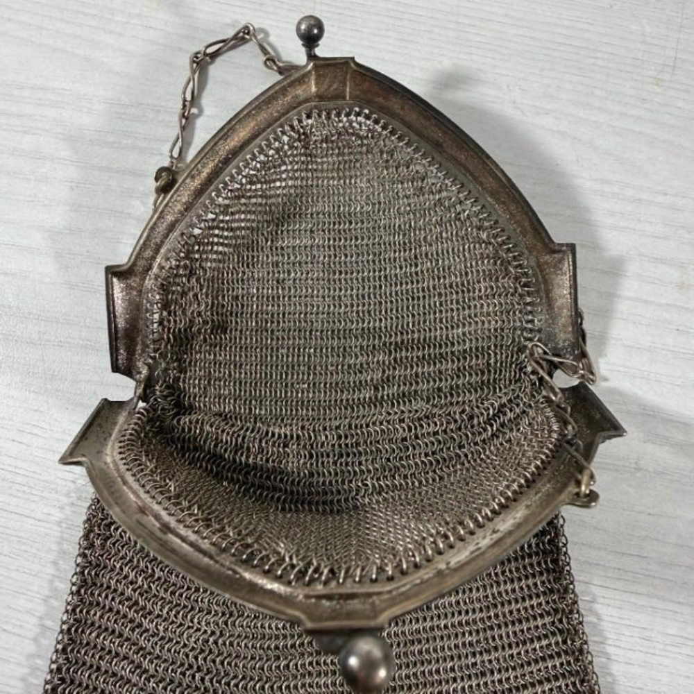 Whiting & Davis Silver Mesh Clutch